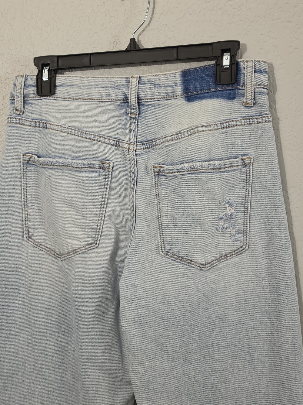 Vervet 90s Vintage Flare Stretch Jean High-Rise Wide Leg Light Wash Women 27 - Picture 6 of 9